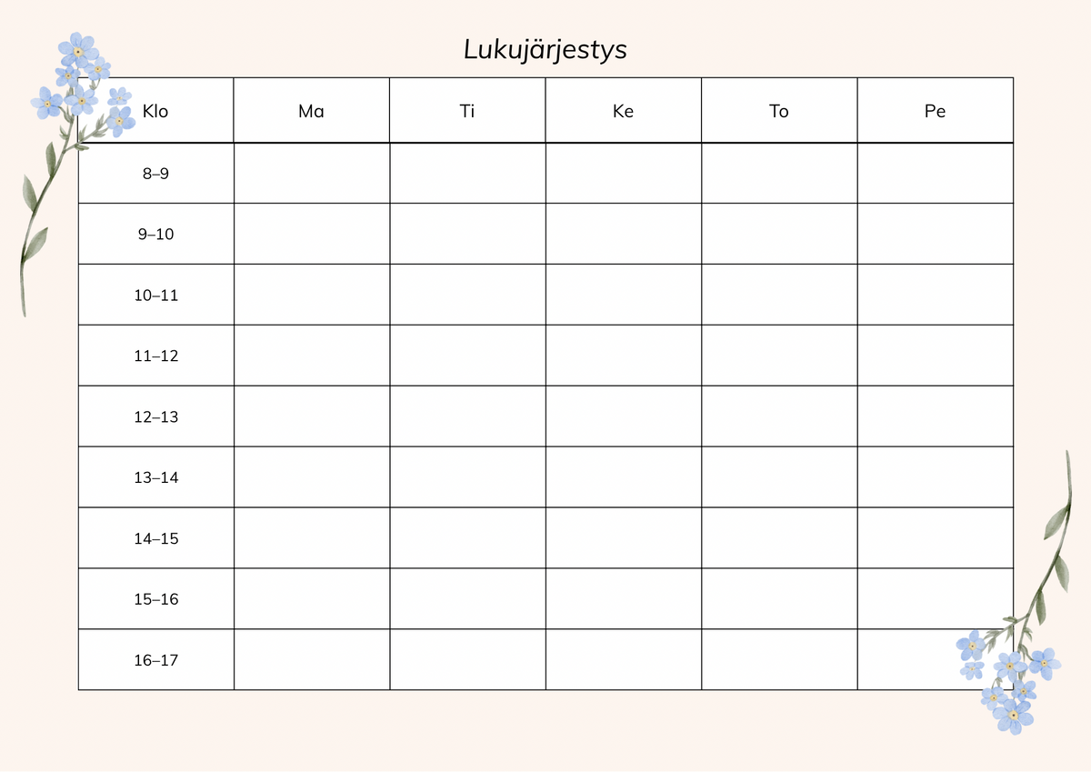 Lukujärjestys