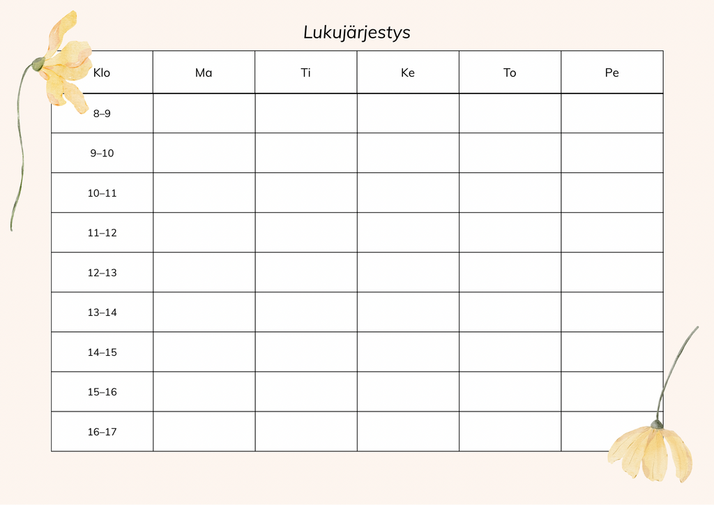 Lukujärjestys