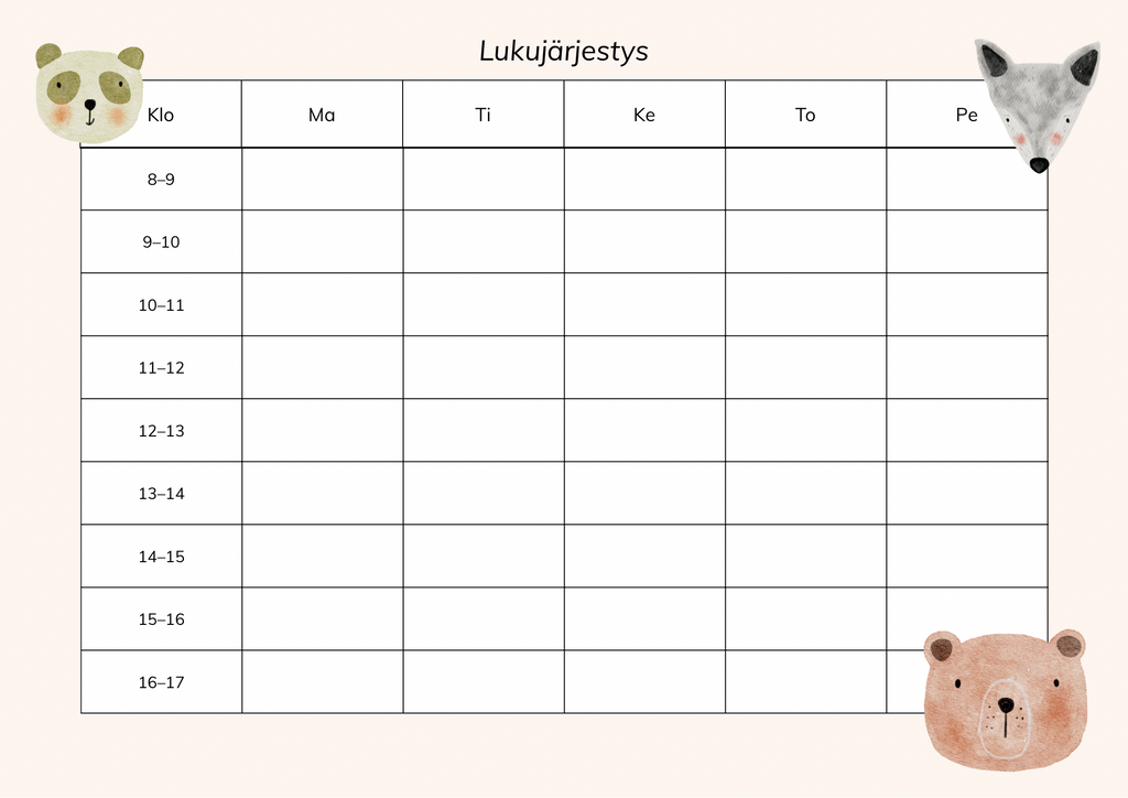 Lukujärjestys