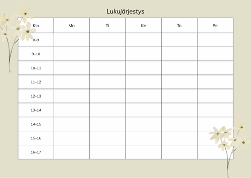 Lukujärjestys